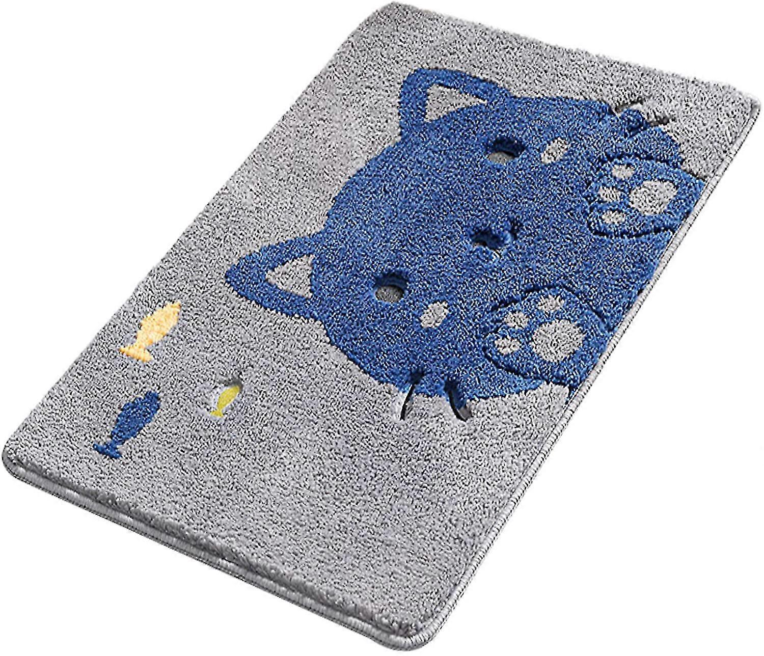 unique Cute Cartoon Cat Bathroom Rug