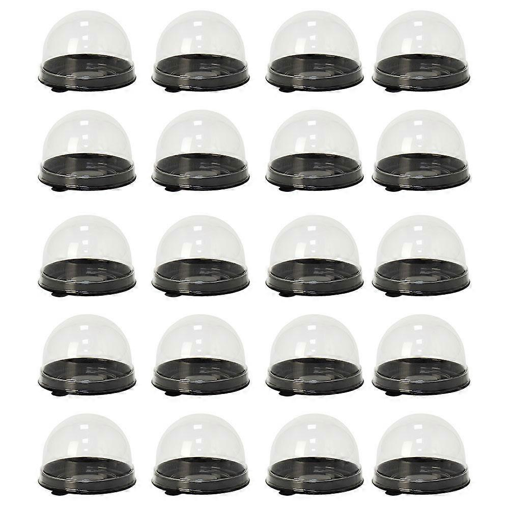 50 Pcs Clear Cake Boxes Candy Party Treats Boxes Moon Cake Holder Bakery Treat Boxes Clear Cupcake Dome