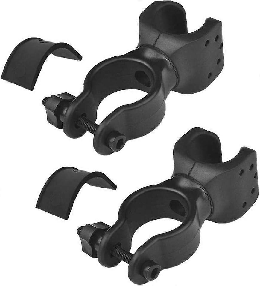 Led Mounting Brackets With Screws 360 Degrees Versatile Clip Mount Rack For Bicycle(Black)(2Pcs)