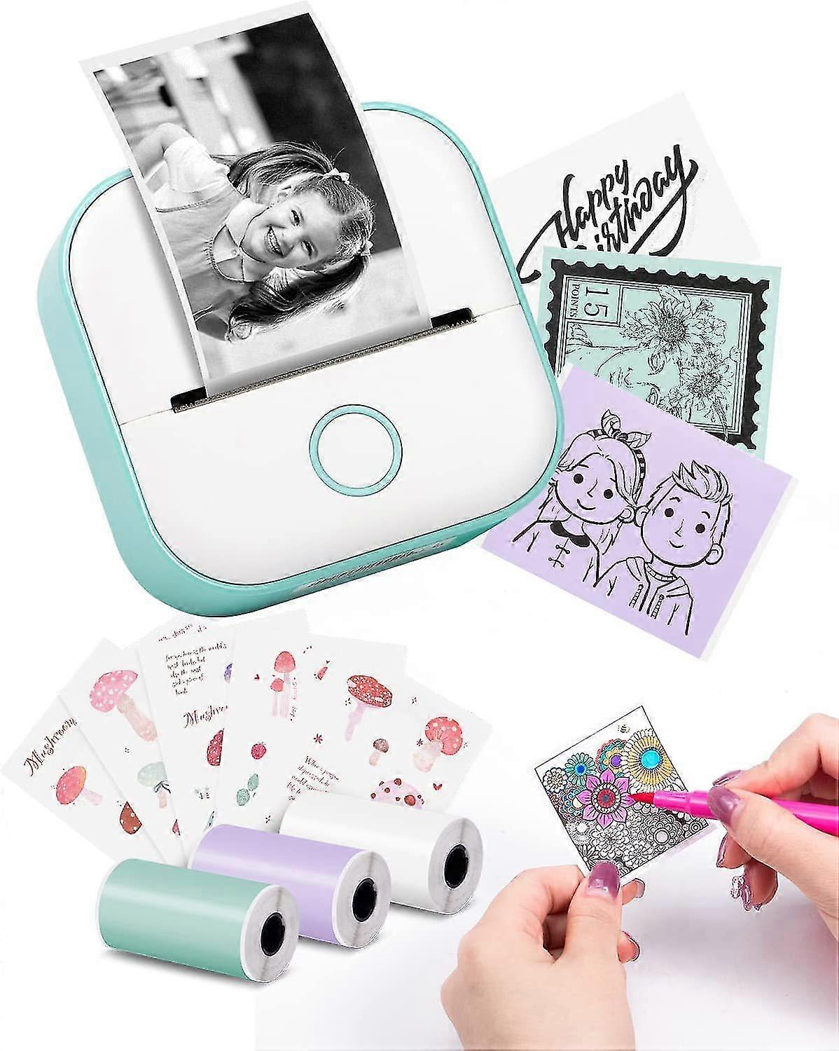 Phomemot02 Student Phone 5v2a Bluetooth Mini Printer Thermal Error Printer Compatible With Ios 9.0 And Android 4.0