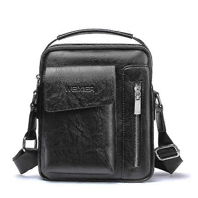 Man Vintage läder Messenger Bag