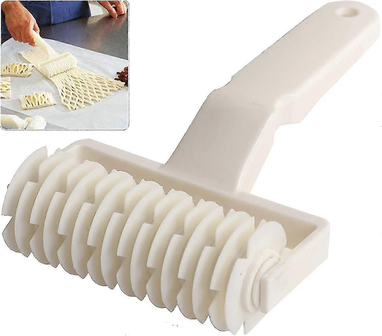 High Quality Plastic Pull Mesh Dough Roller Mesh Knife Pizza Baking Tools