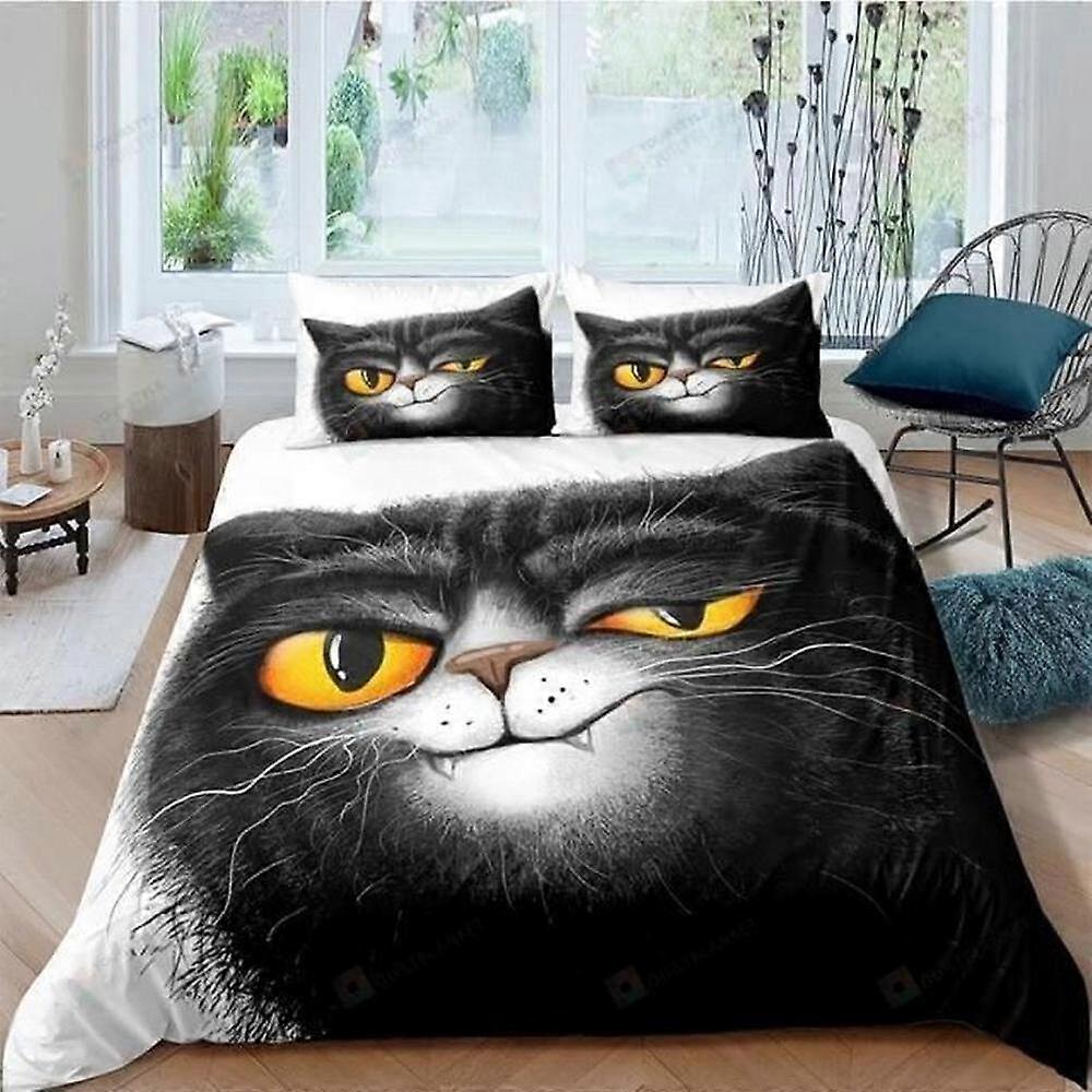 v1785 Lençóis Dos Desenhos Animados Gato Capa De Edredão Conjunto Capa De Edredom Decoração Do Quarto Super Lençóis IU1785