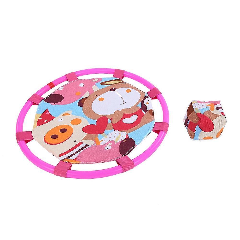 رمي الكرة والقبض على الكرة مجموعة ألعاب كيس الرمل في الهواء الطلق للوالدين والطفل للأطفال (وردي)