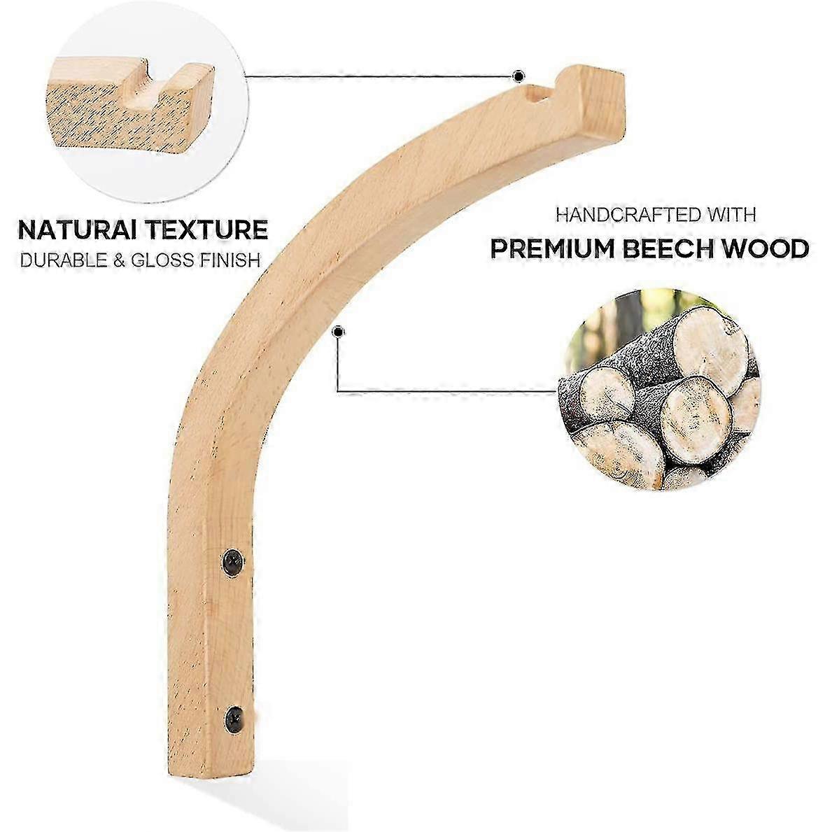 Ξύλινα άγκιστρα τοίχου, κρεμάστρες φυτών εσωτερικά, επιτοίχια τοποθετημένα άγκιστρα φυτών για κρεμαστά φυτά, βραχίονας λουλουδιών, w-haoyi