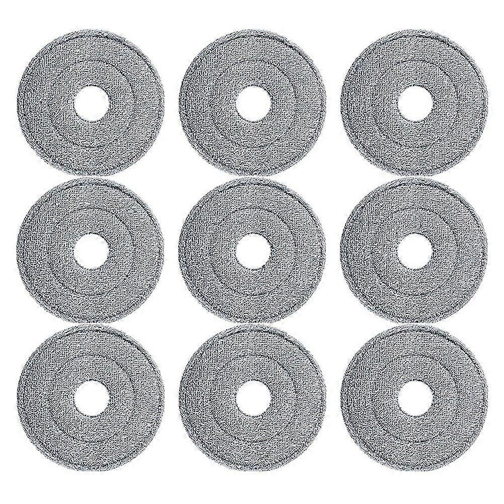 9pcs Mop Cloths For Mop Squeeze Mop Automatic Separation Rotating Cleaning Floors Mop Pads Mop Clot