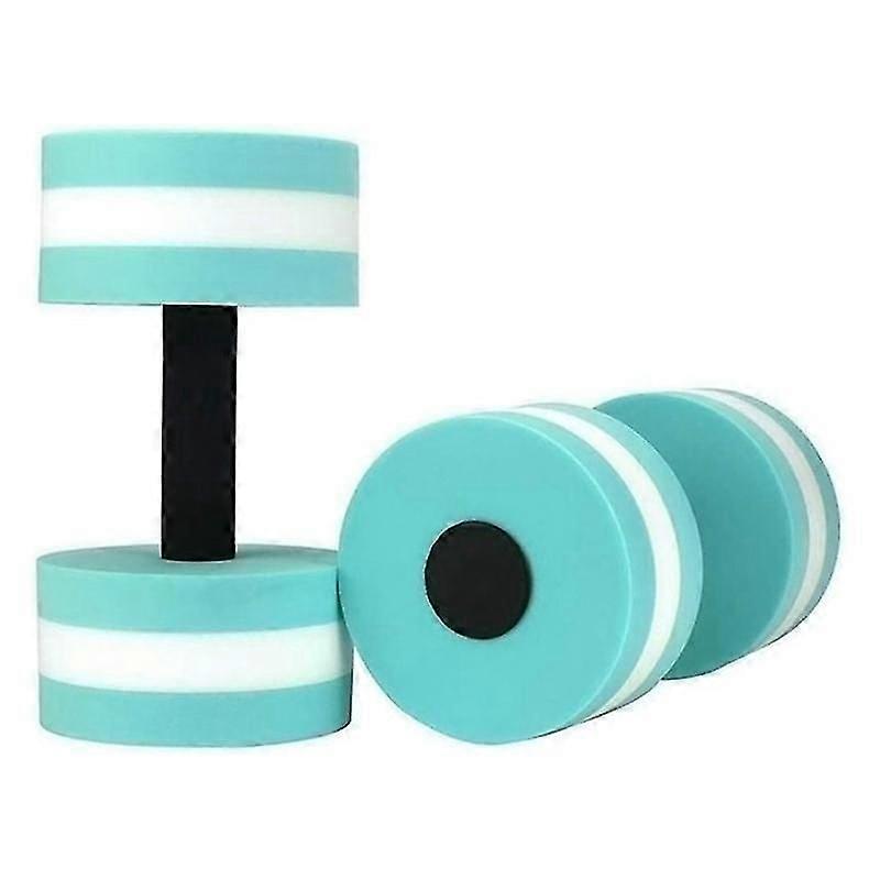 2 Pack Aerobics Foam Dumbbells, Water Exercise Dumbbells, Swimming Resistance Water Barbell, Swimming Exercise Barbell