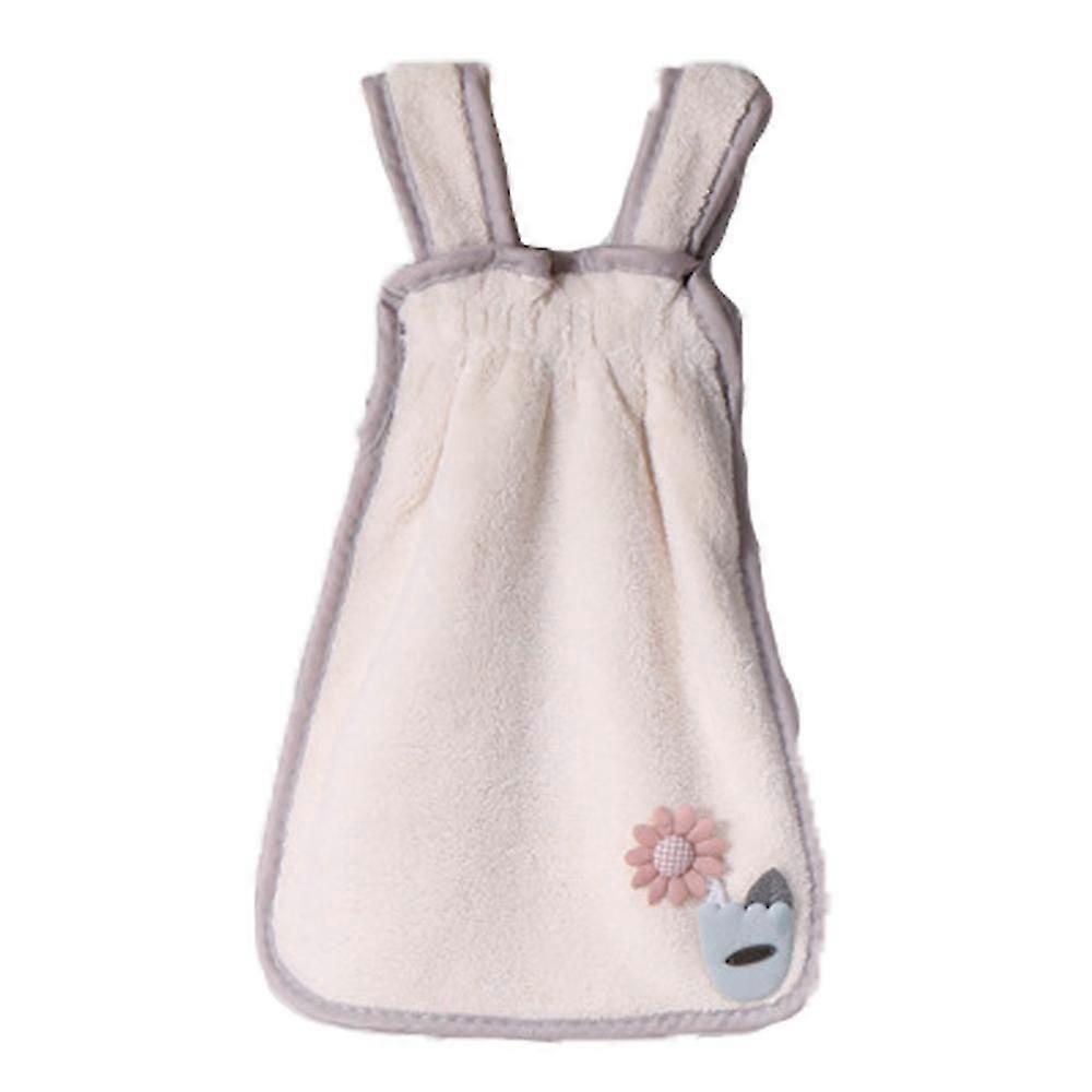 Lovely Princess Dress Hand Towel Coral Velvet Kitchen Thick Hand Towel