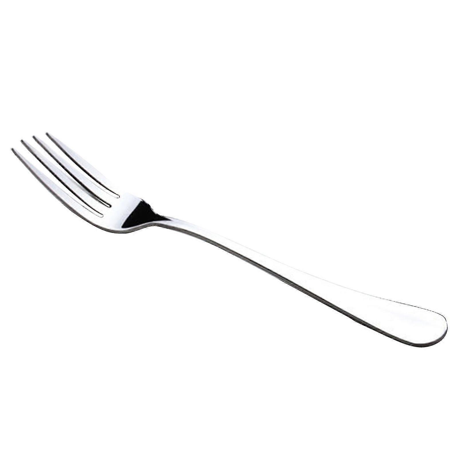 Multi-use Dinner Fork Stainless Steel Stable Rust-proof Table Fork For Home(1piece,silver)