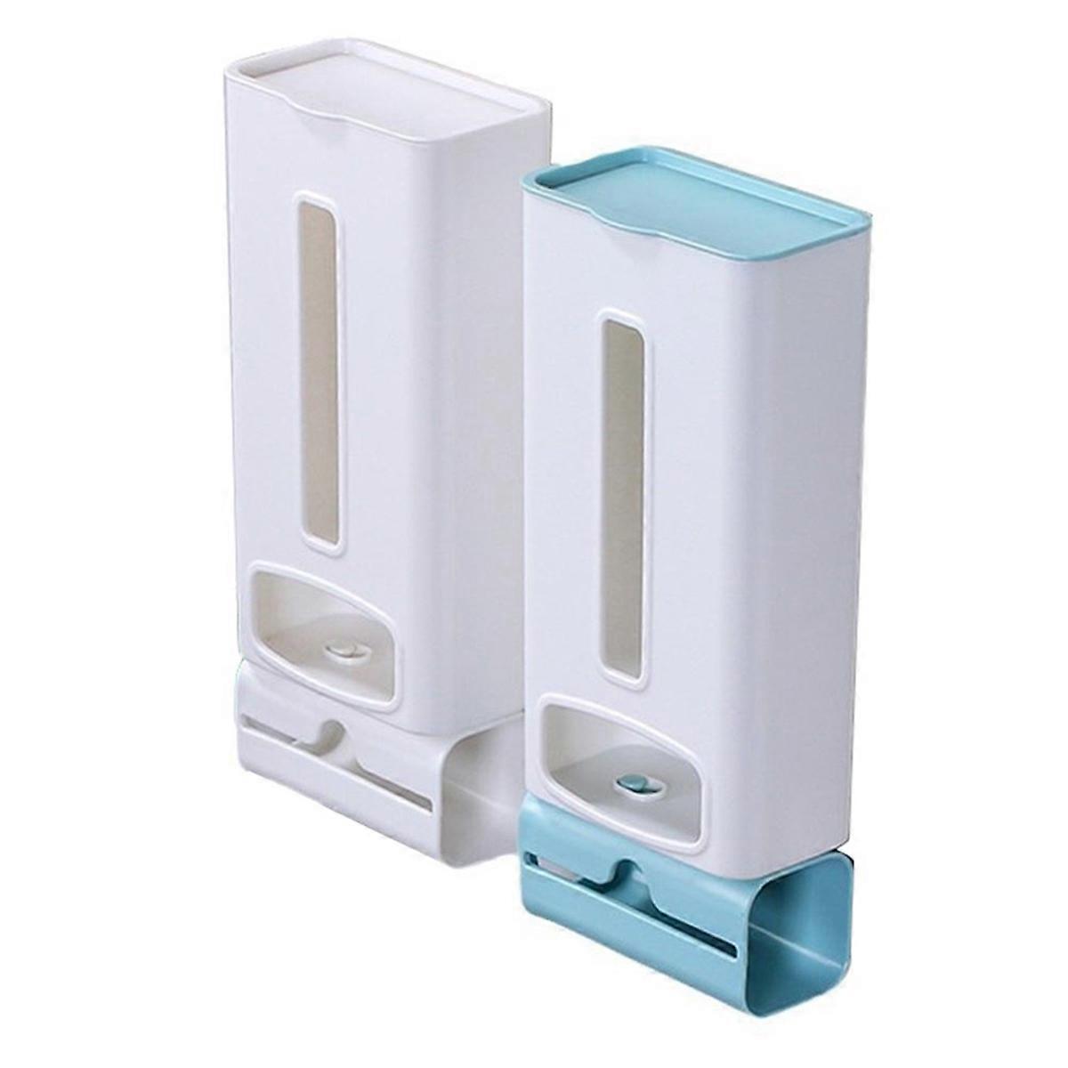 2 in 1 Shopping Bag Rack - Wall Mounted Organizer and Trash Bag Dispenser for Kitchen Storage
