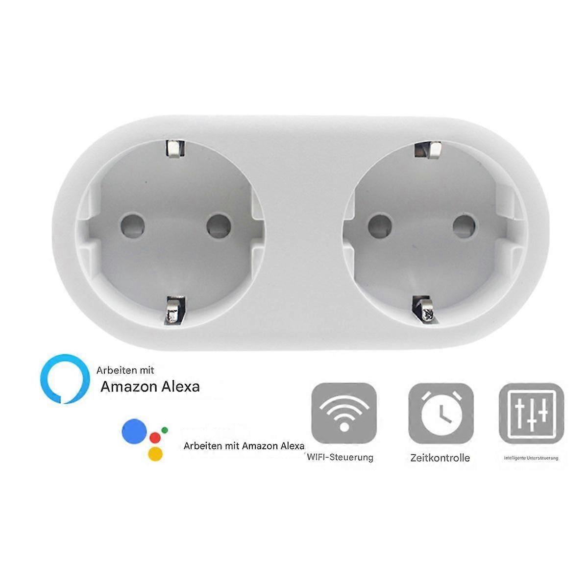 Hot product, shunt dual control, voice control, timer switch, smart life, smart socket, wifi smart socket