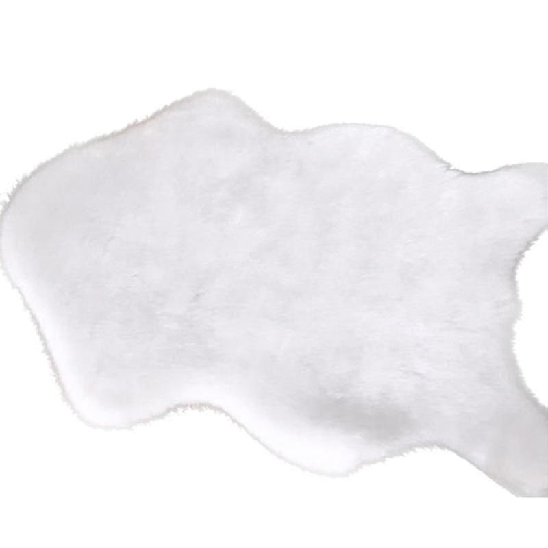 Fluffig Fuskpäls Geometrisk Vardagsrum Sovrum Inredning -ZY