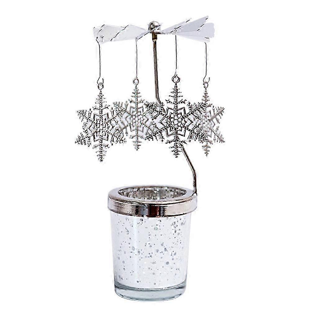 Rotating Carousel Tea Light Hanging Deer Candle Holder Candlestick Room Decor