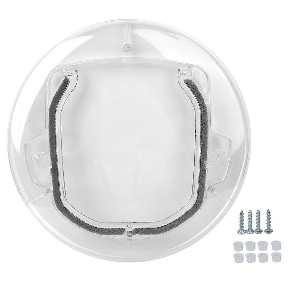 Plastic Round Lockable Automatic Closing Noise Reduction Magnet Security Door Supplies Accessory for Cats
