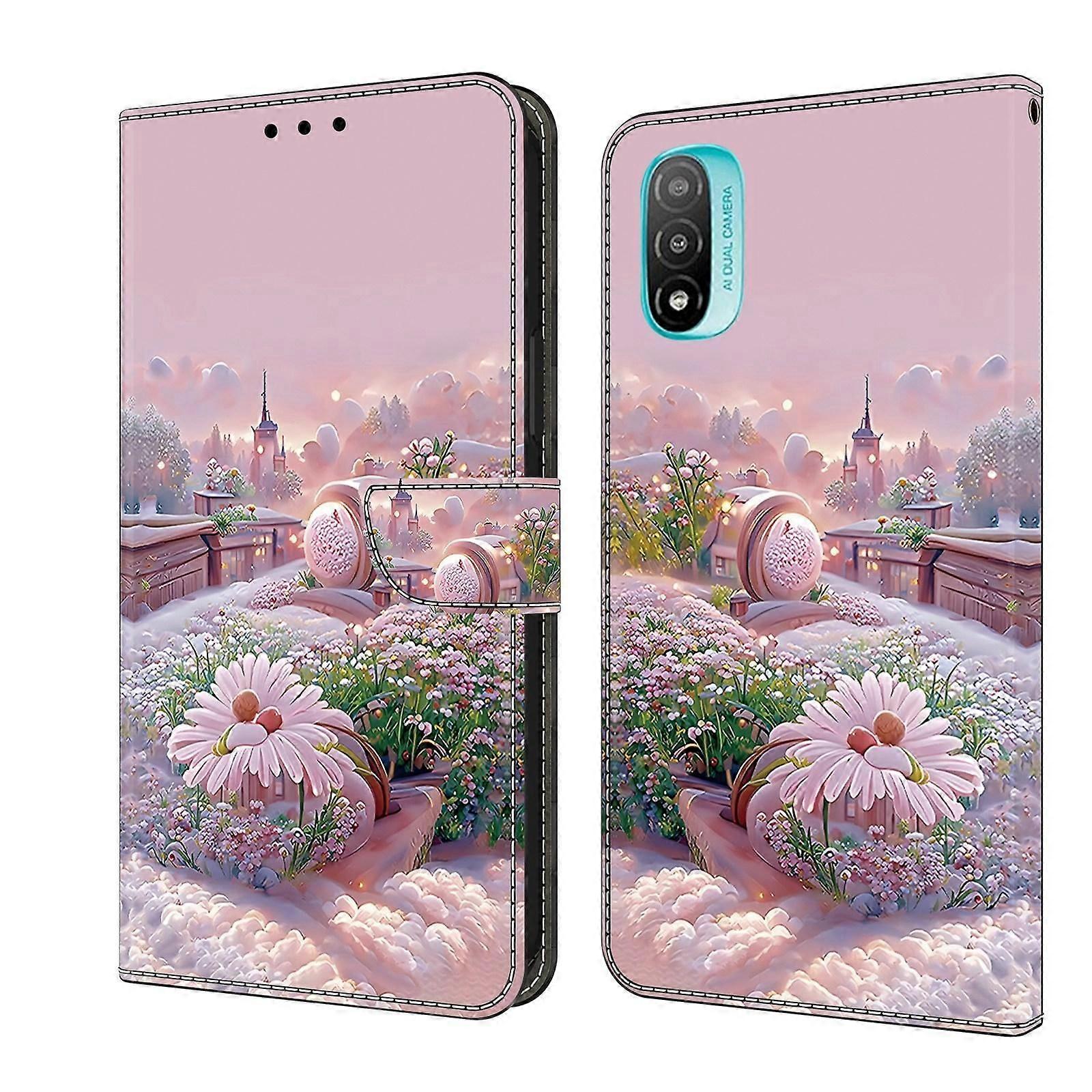 Painted Leather Case For Motorola Moto E20