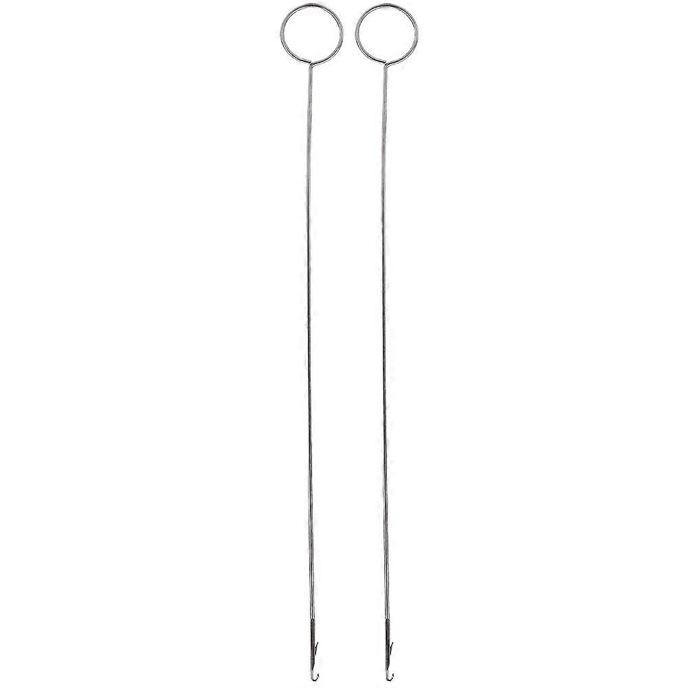 Hand Made DIY Crochet Pattern Tool Latch Knitting Needle Sewing Accessory Tuner Loop(2Pcs)