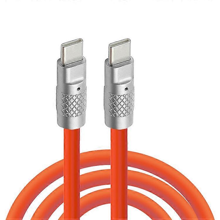 UC-003-0R-2.0M 2m USB Type C to USB-C 120W Fast Charge Cord Ultra Soft Liquid Silicone Data Cable