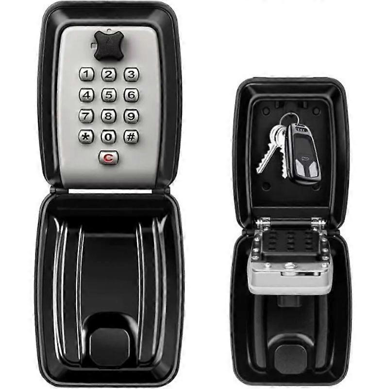 Outdoor Secure Key Box Large Wall Mounted Key Box with 12 Digit Code Waterproof Rustproof Secure Key Box