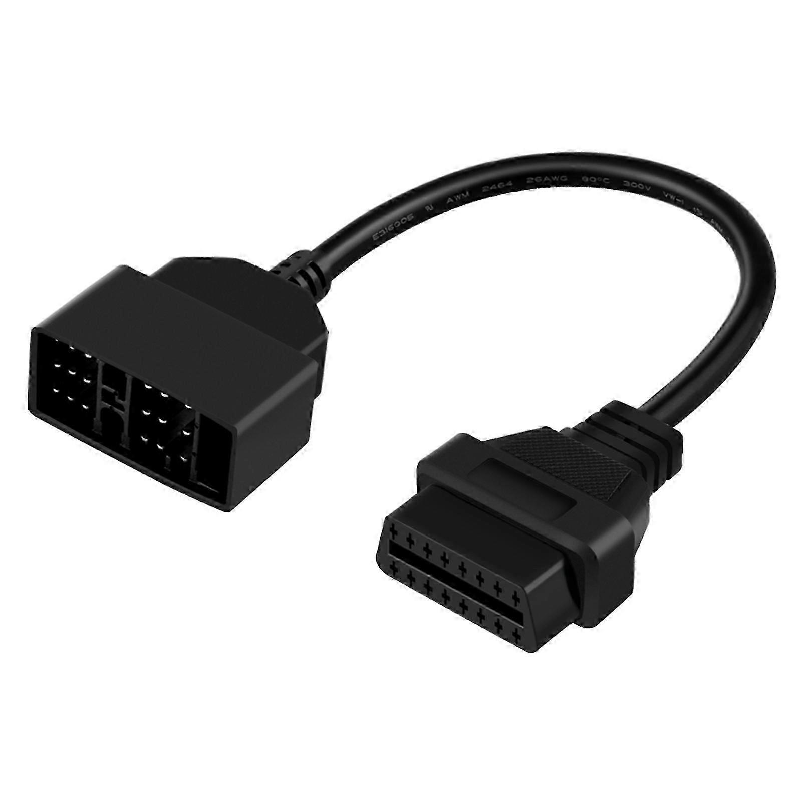 22 Pin to 16 Pin OBD2 Adapter Connector Diagnostic Cable f54