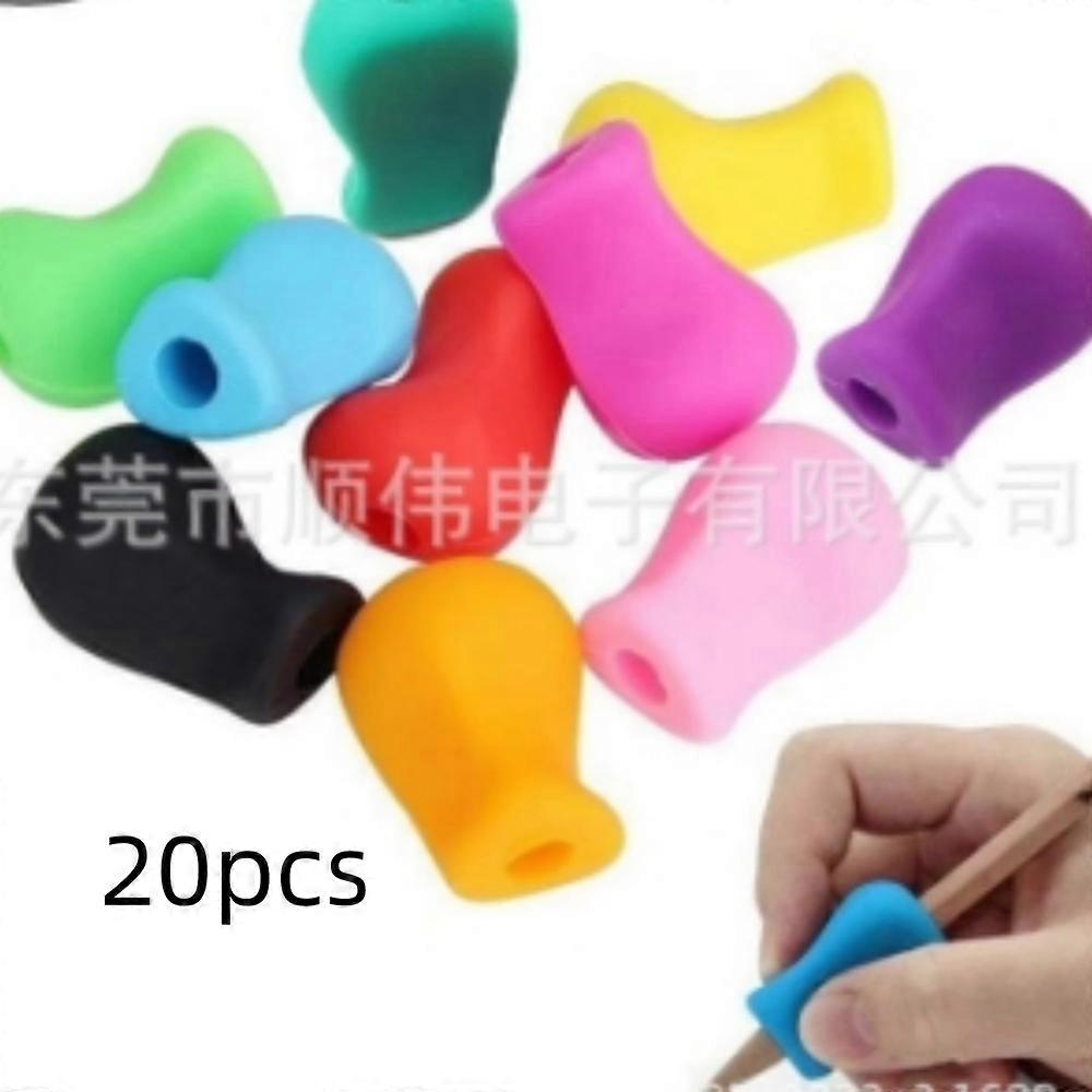 20pcs 儿童硅胶笔袋 - 彩色