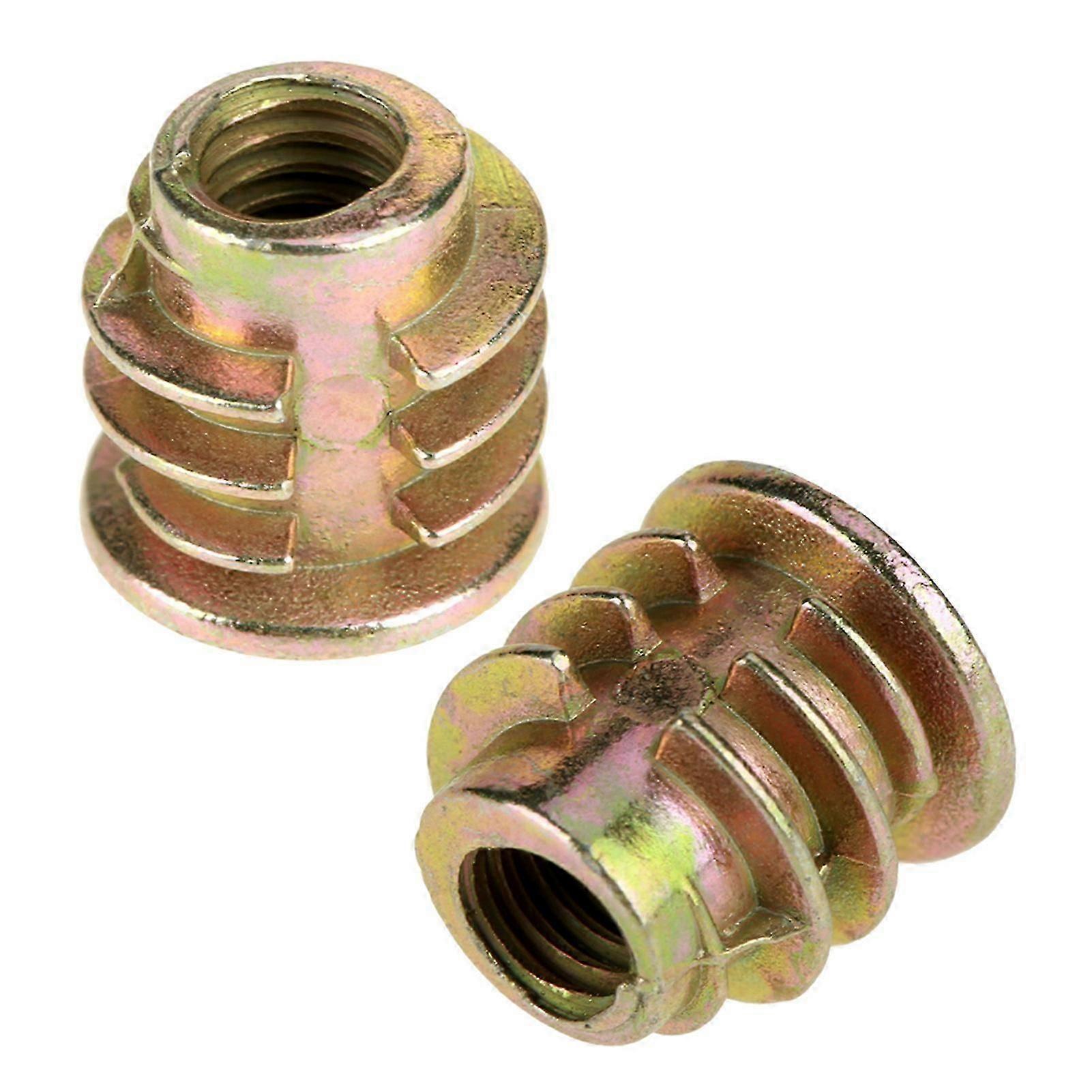 50 PCS M4 Threaded Inserts for Wood Furniture Screw in Threaded Insert Nuts Zinc Alloy Threaded Fastener-Good
