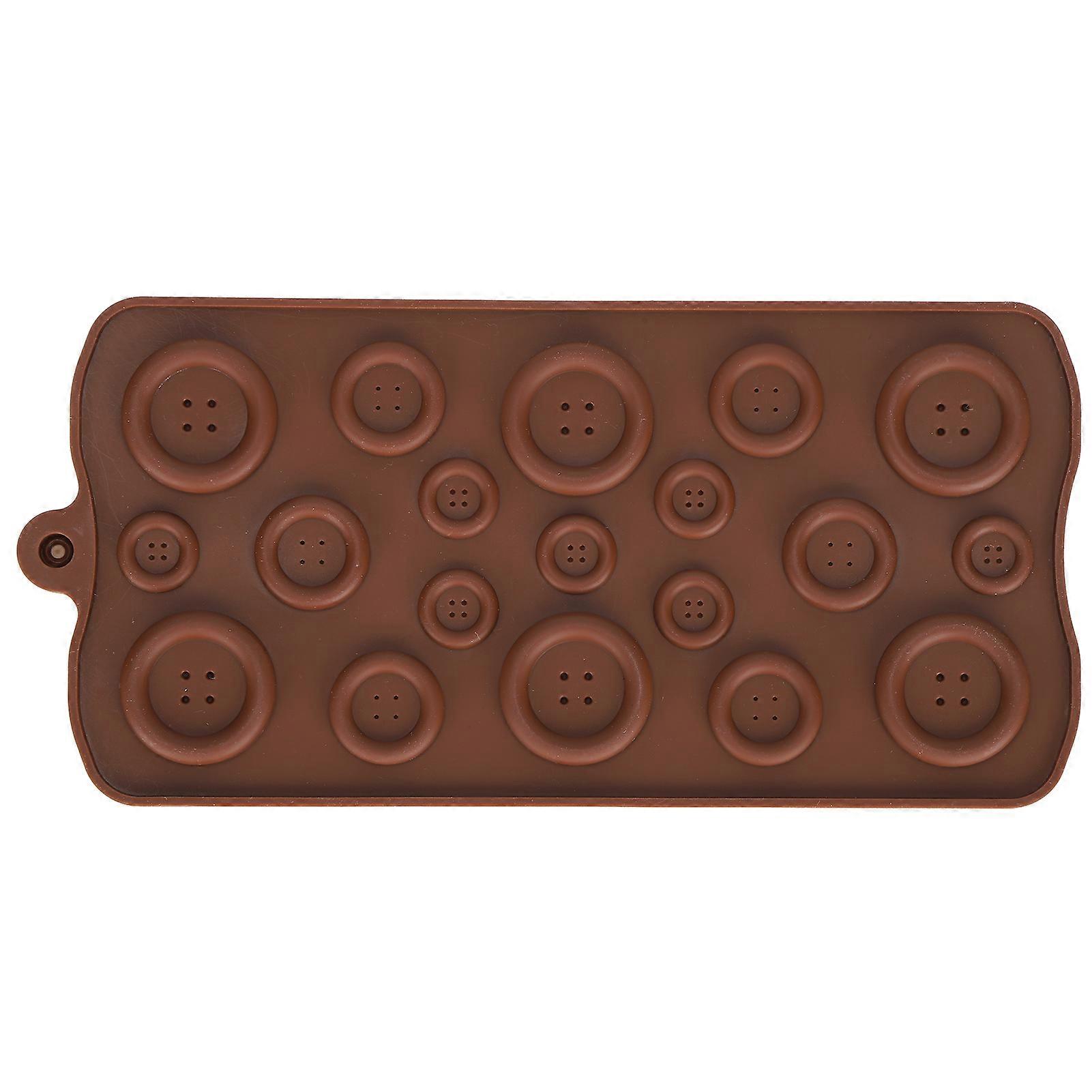 Chocolate Mold Tray Button‑Shape Mold DIY Fondant Pastries Candy Making Baking Tools