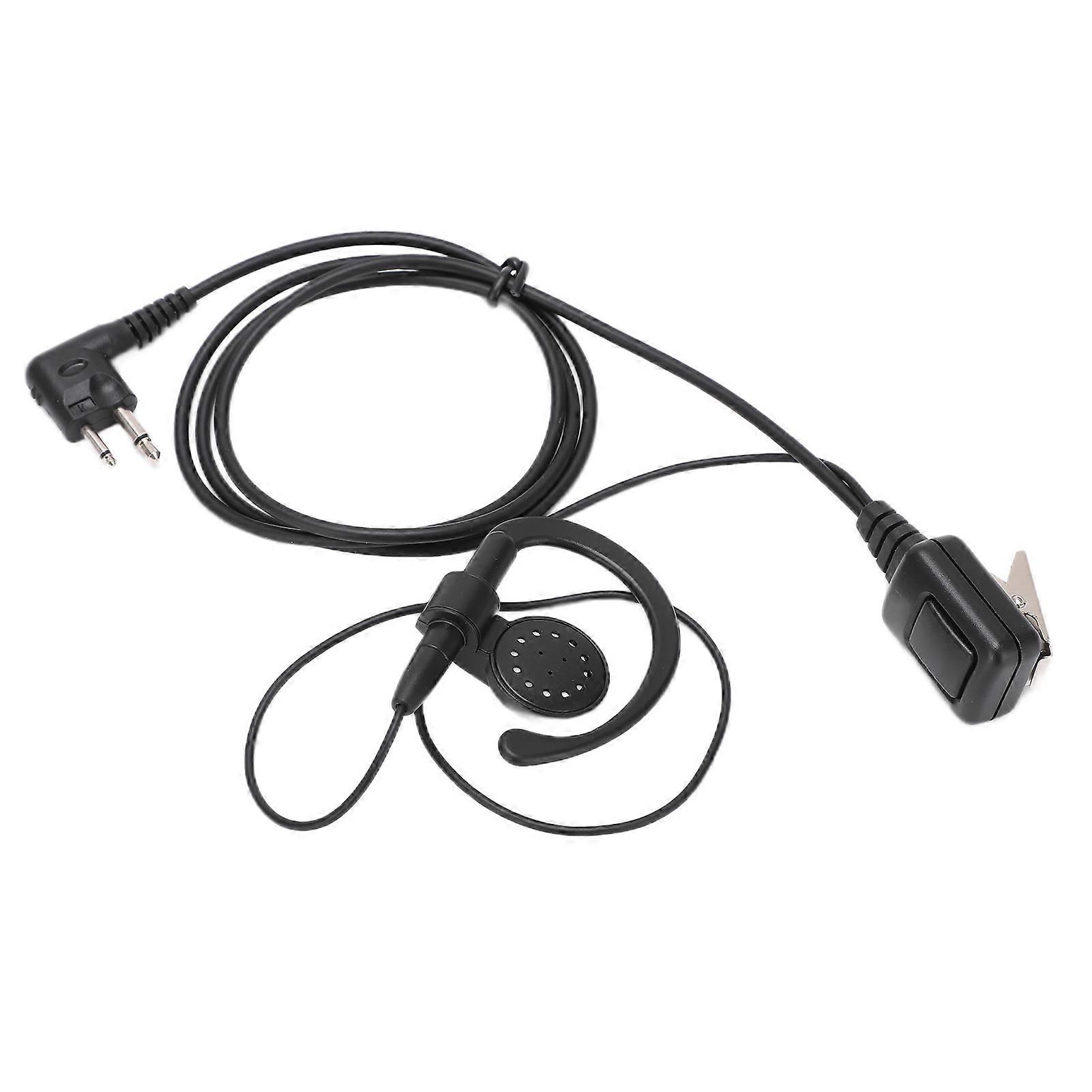 Clear Sound M Head Earpiece with G Shape Ear Hook - Durable, Comfortable, Secure Fit