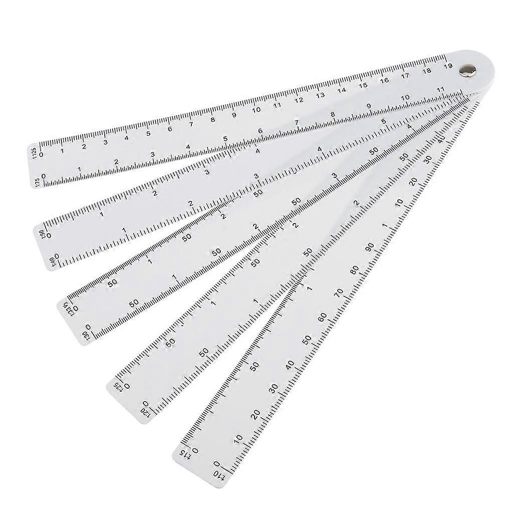Fan-shape 10Scale Ruler Folding Drawing Rule Engineering Design Drawing Tools