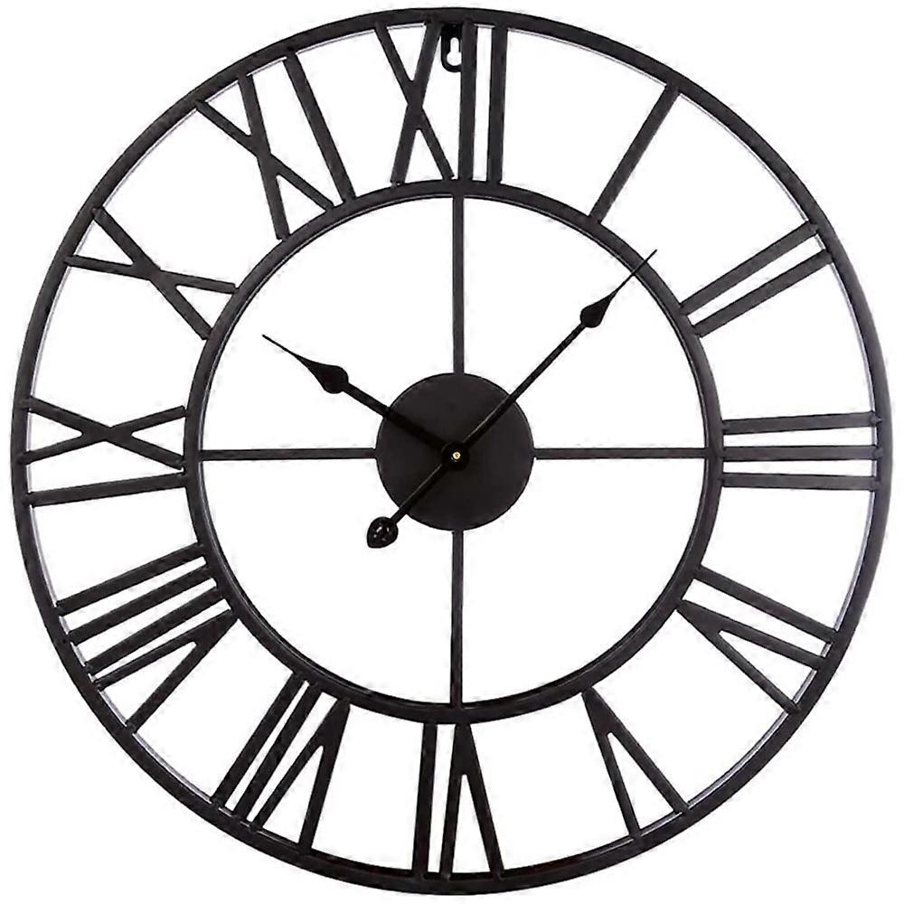 Artistic Time, Mute Retro Wall Clock, Battery Operated Silent With Focal Point in Any Place Easy to Read and Hang for Modern Farmhouse Home Decor