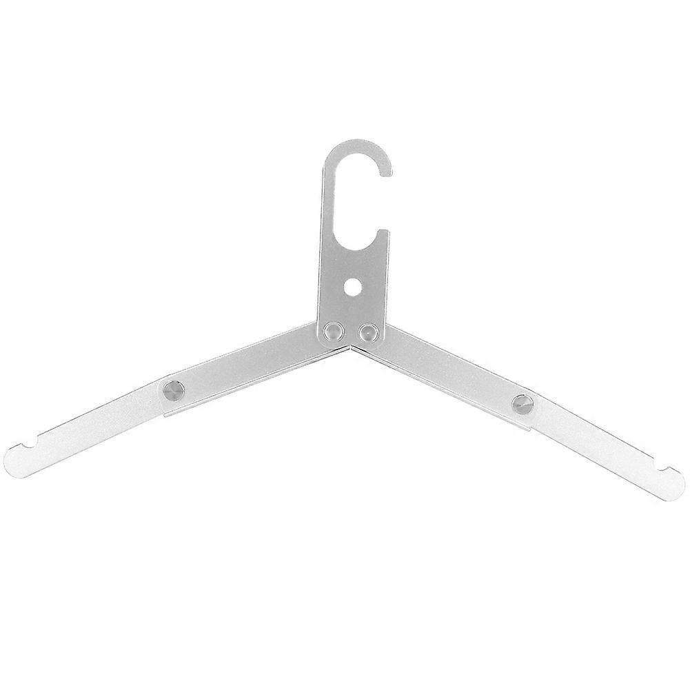 Cintre pliable multifonction en alliage d'aluminium, support de séchage portable antidérapant (argent)