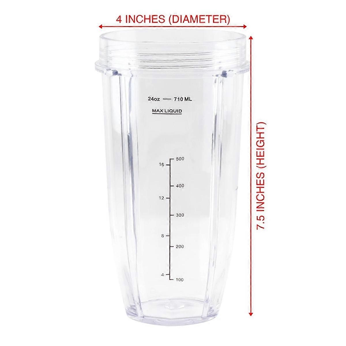 Blender Replacement Parts for Ninja 24Oz Cup 7 Fins Extractor Blade for Nutri Ninja Auto IQ BN801 SS