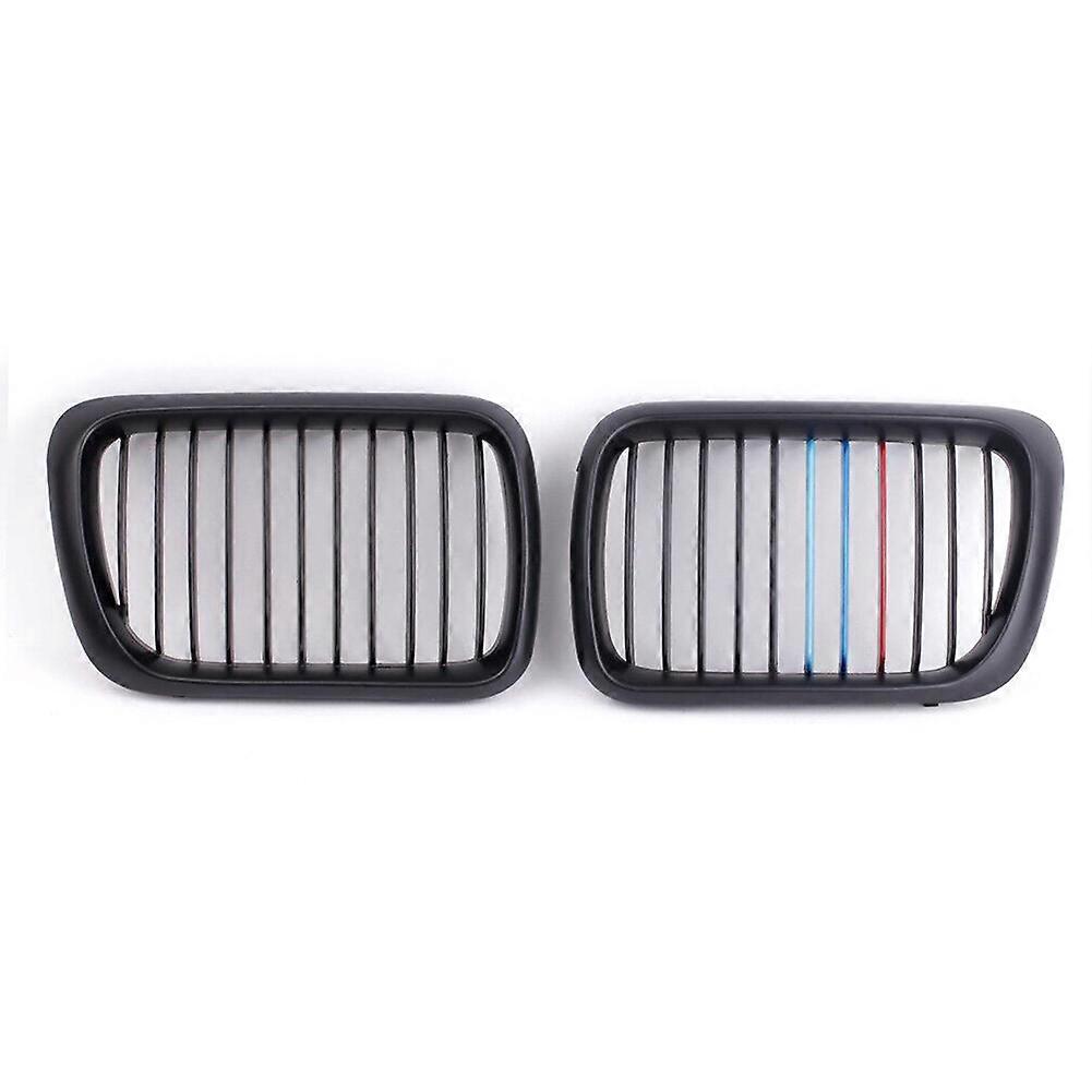 Auto Front Kidney Grille Matte Black M-color for BMW E36 3 Series M3