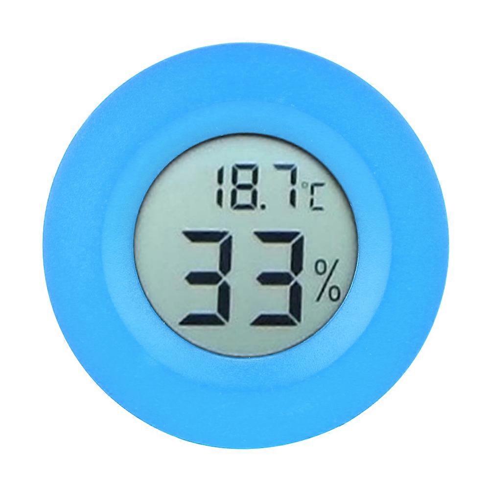 Mini Circular Embedded Digital LCD Thermometer Hygrometer Humidity Temperature Meter Indoor
