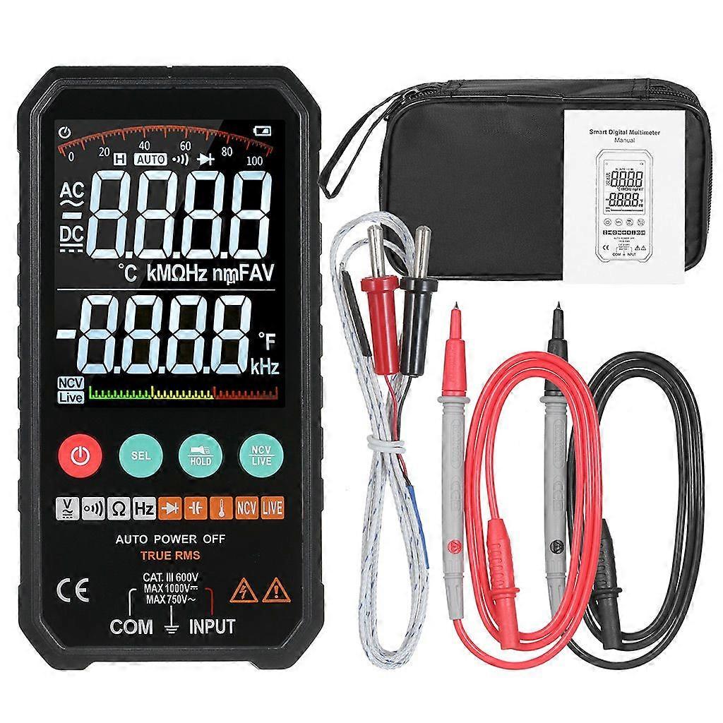 Large Screen Multimeter Tester Auto-Ranging Fast Measures Voltage Current