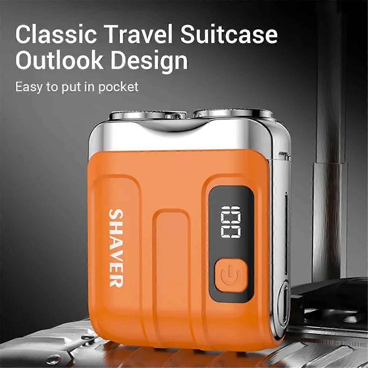 Rechargeable Digital Display Shaver for Men - Portable & Powerful