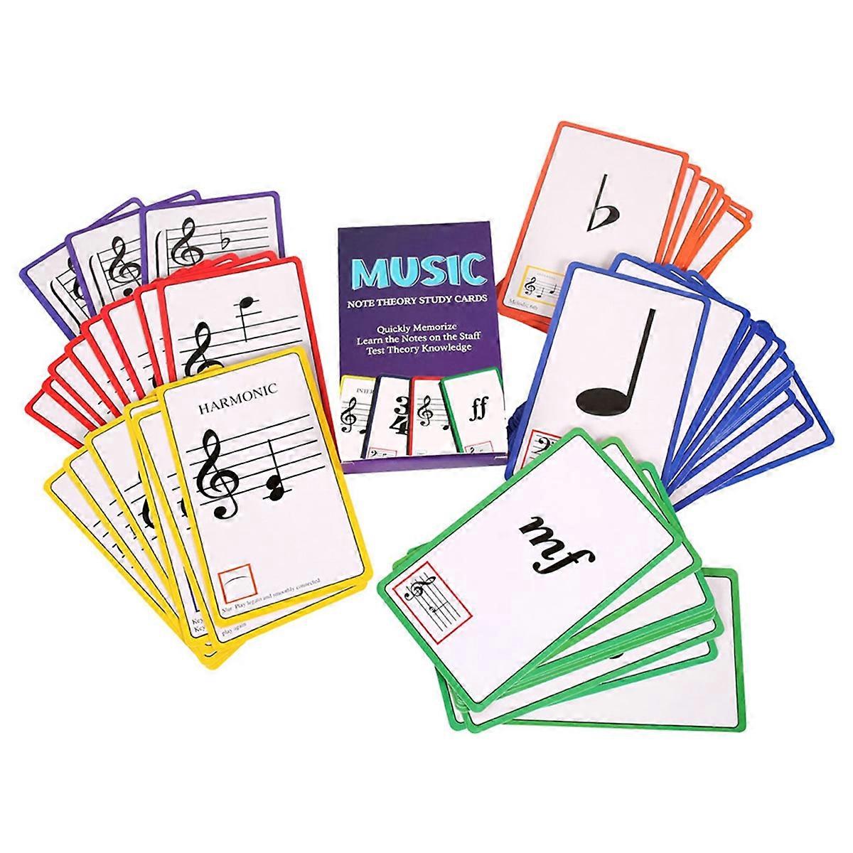Music Flash Cards Colored Copper Plate Paper Piano Color Coded Flash Cards ,Piano Chords Flash Cards