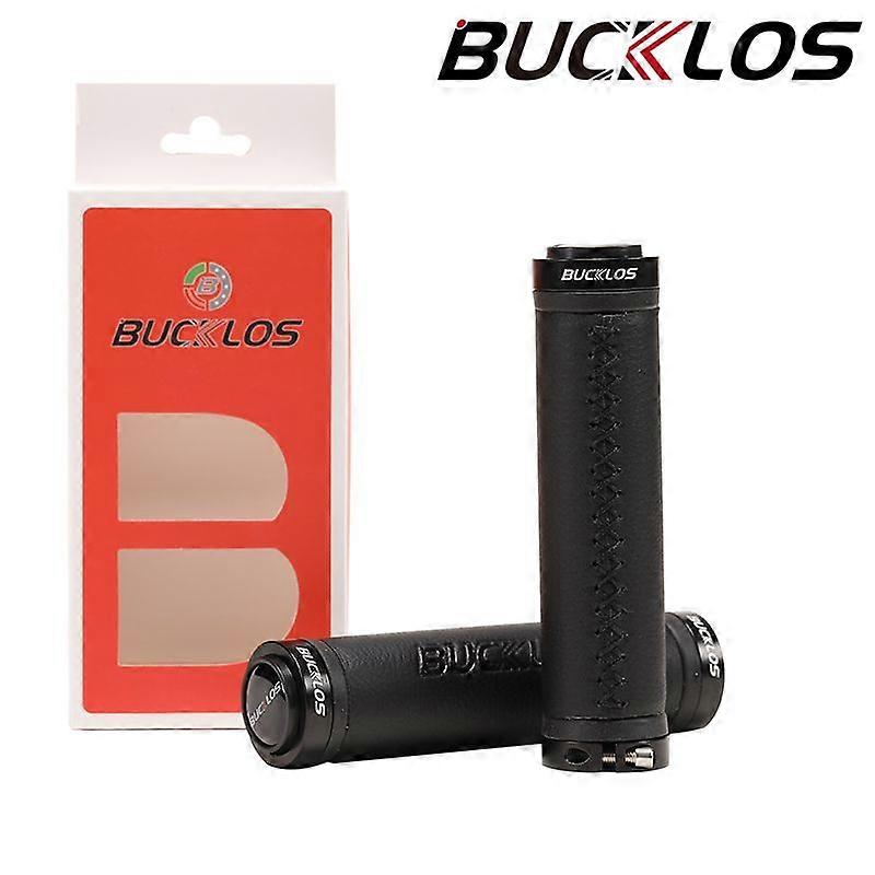 BUCKLOS Ultralight Leather Bike Handlebar with Double Locking Ring for Mountain MTB Bicycle Handlebar Part