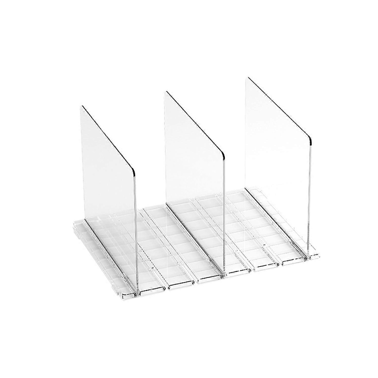 Transparent Adjustable Clear Handbag Storage Shelf PVC Clutch Dividers Bag Purse Organizer For Closet Upright 3Pcs