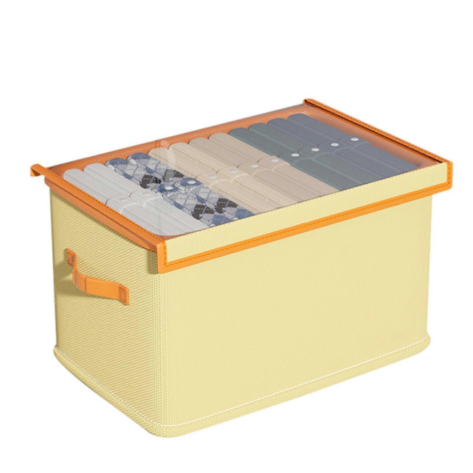 18/25/32/42/53L Foldable Storage Box Large Capacity With Lid Can Be Drawn High-Quality Clothing Quilt Organizerr