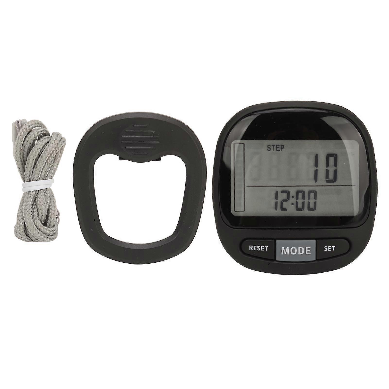3D Pedometer with 210mAh Cord, Calories Burned Tracker, Custom Target, Accurate Step Counter for Men, Women, Kids and Seniors