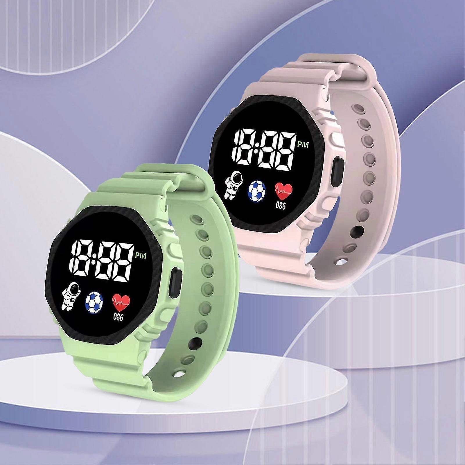 C5-12 Electronic Watch Luminous Life Waterproof Square Spaceman Clock LED Electronic Sports Watch for Student