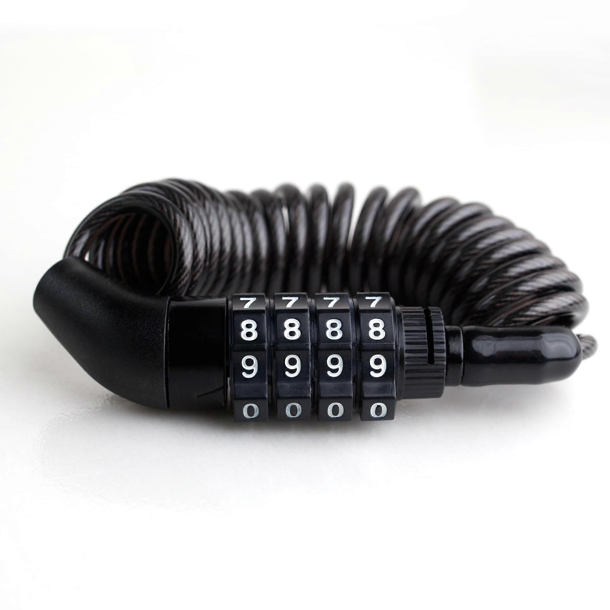 Refluxable cable lock, theft -protected compact helmet lock, bicycle lock, cable bike lock, useful komo lock bicycle