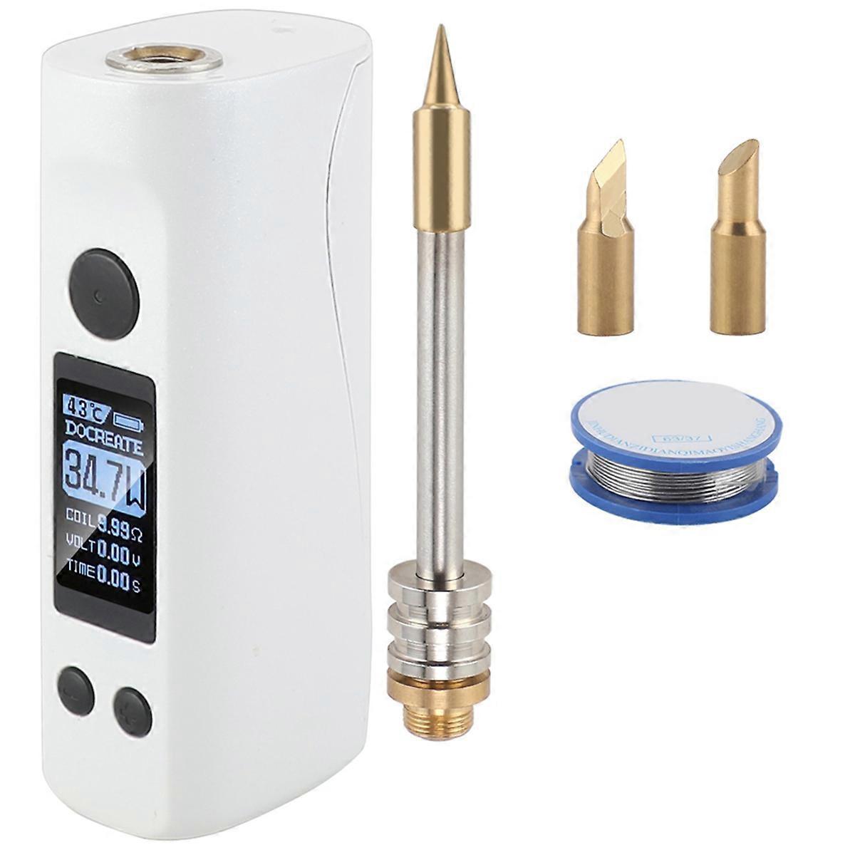 75W Portable Electric Soldering Iron 200-500℃ 8S Tin Melting/Constant Temperature 3 Solder Tip Digit