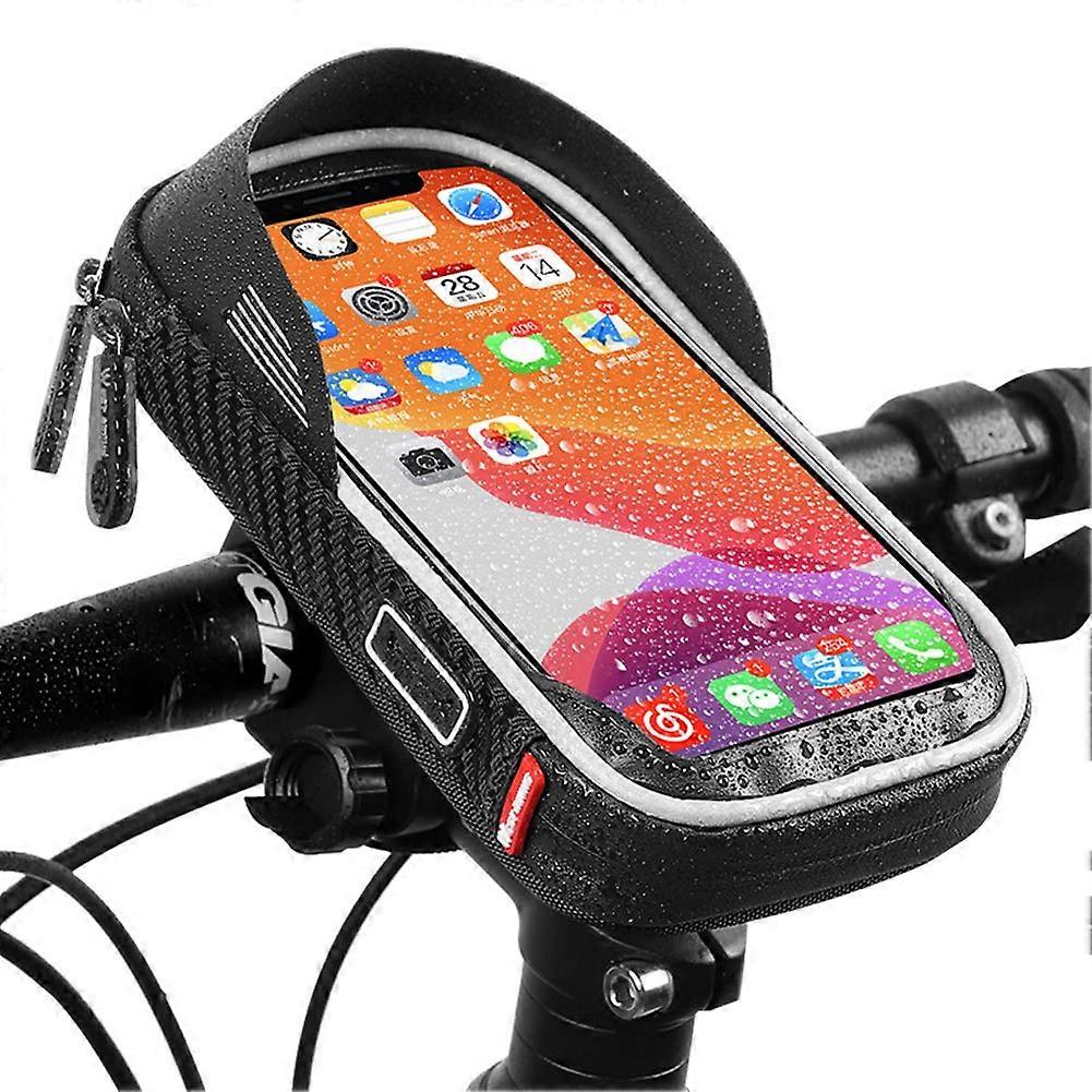 Bicycle Phone Holder Bag For Mountain And Road Bikes, Handlebar Bag, Universal Smartphone Compatibility