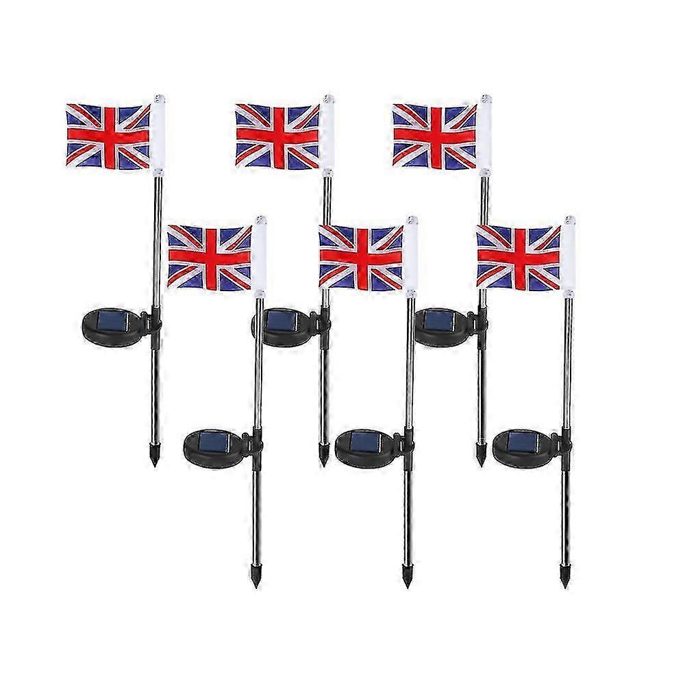 6pcs Flagpole Light Solar Powered, Flag Light Mounting Bracket Fits Flagpole, Super Bright 4 Led Auto Dusk To Dawn, Fits Most Wall Mount Rotating Flag