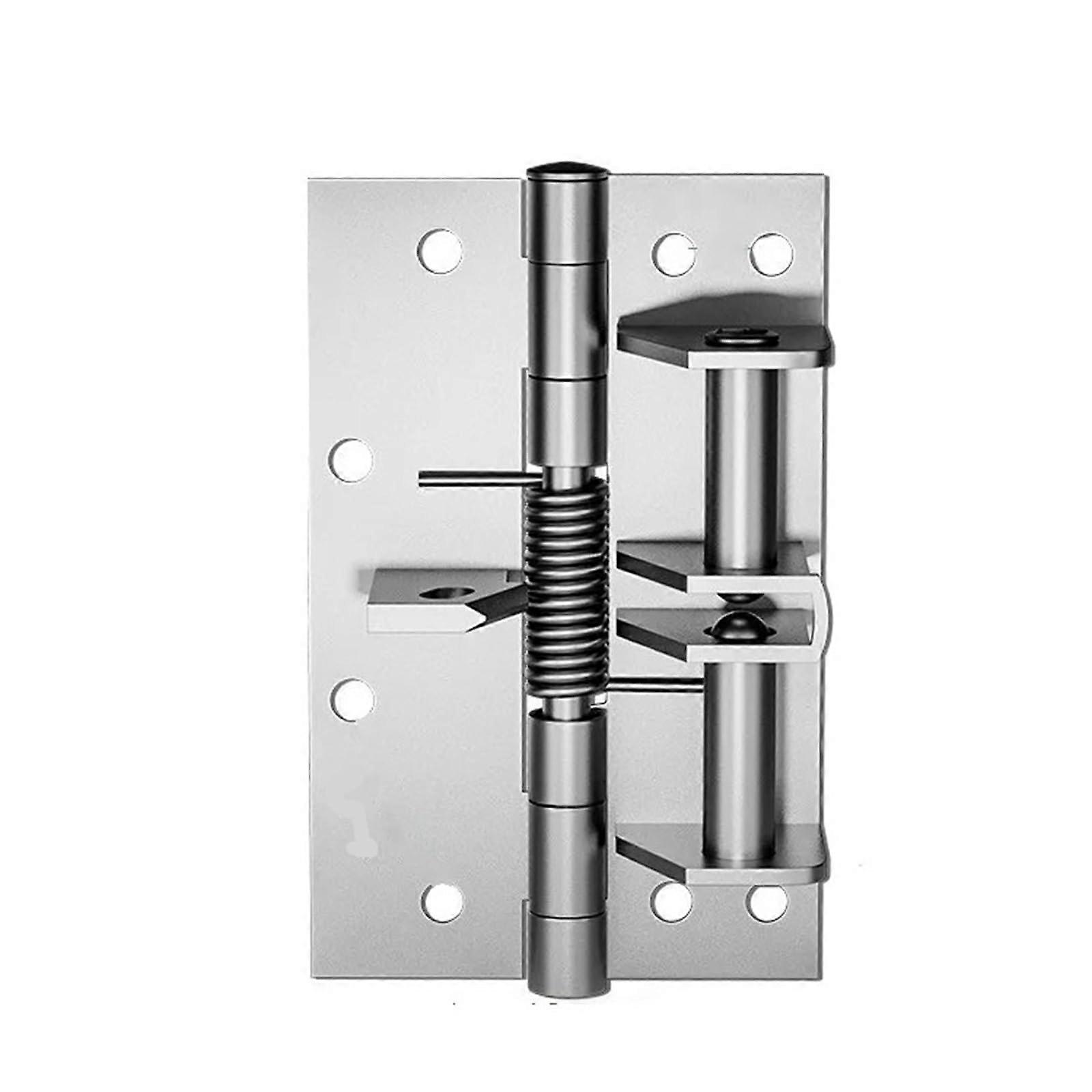 Door Hinges Multifunctional Door Closers Automatic Closing Hinge Buffer Satin Nickel Finish For 1-3/8-Inch Doors