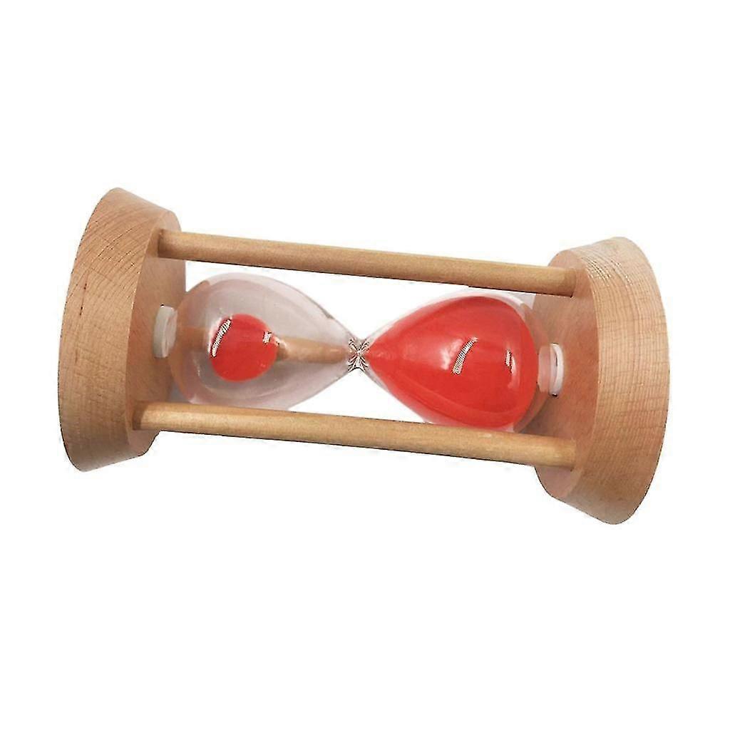 15 Min Red Sand Wooden Hourglass Sand Timer Clock