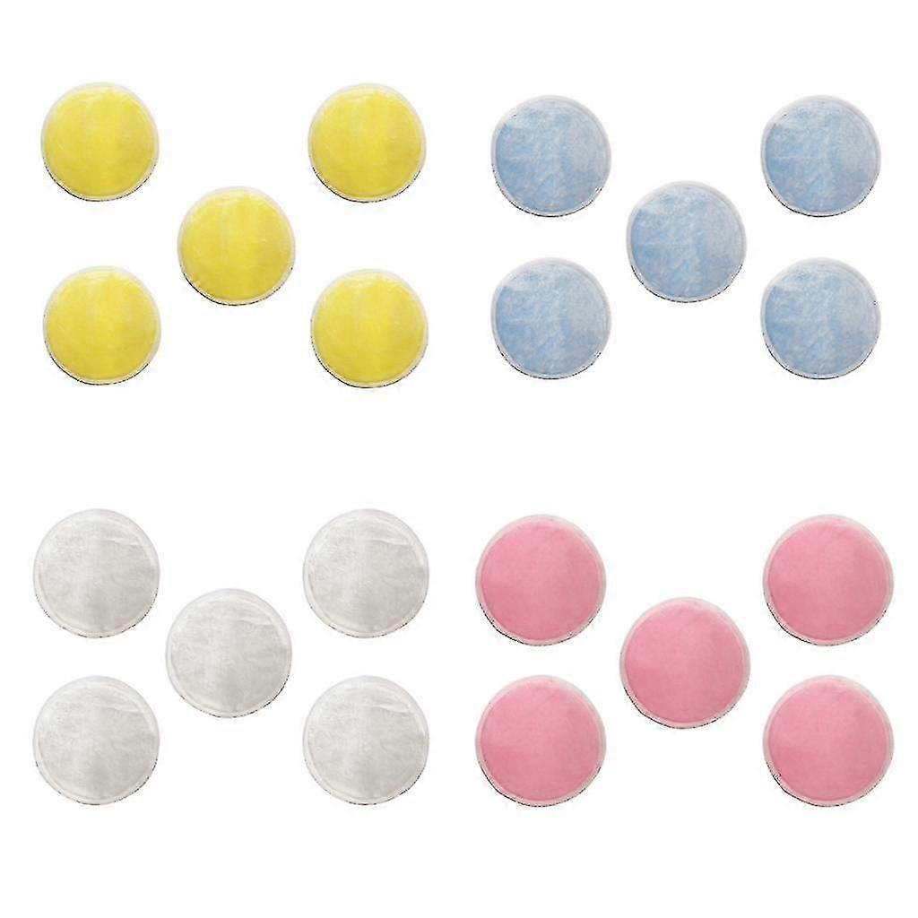 Reusable Makeup Remover Pads - 20 Pack Bamboo Face Wipes