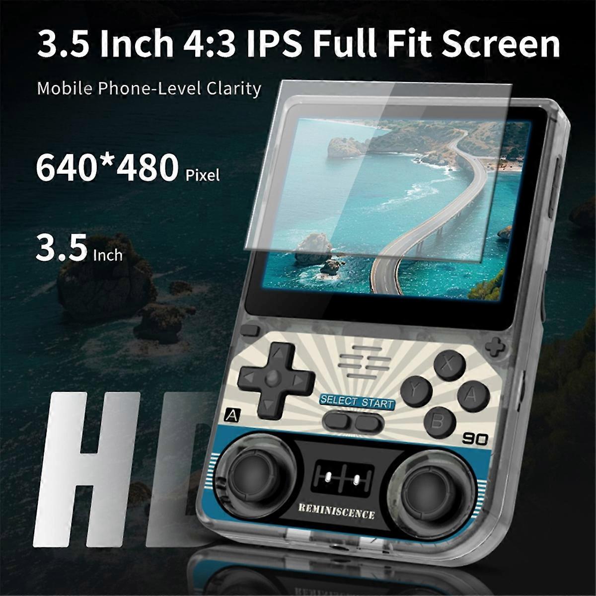 V20 Retro Video Handheld Game Console 128GB 3.5inch IPS HD Screen A133P Open Source Linux for SFC S