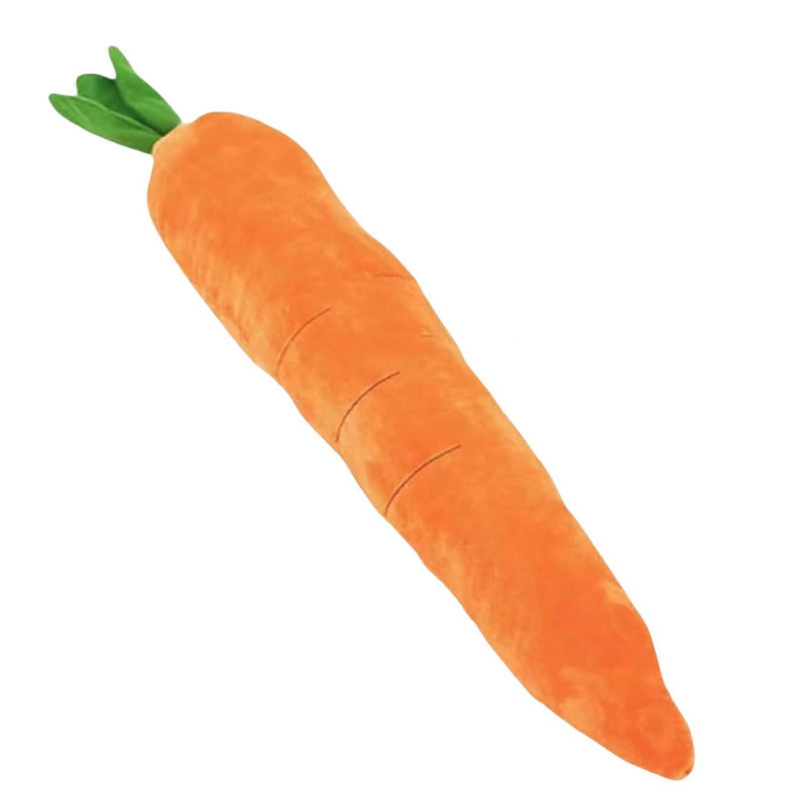 Giant Carrot Dog Toy for Small Medium Large Dogs, Multi-Squeak Plush Tug Toy, Durable Indoor Squeaky Toy for Dogs and Cats